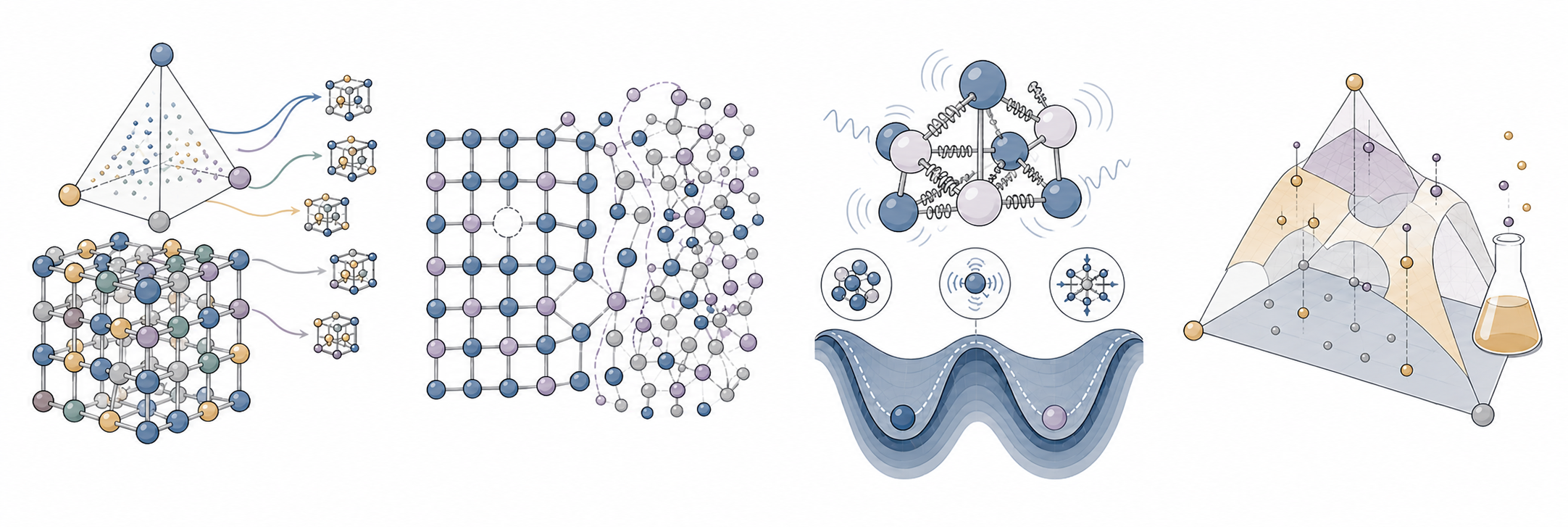Atomic structures and modeling concepts for complex alloys
